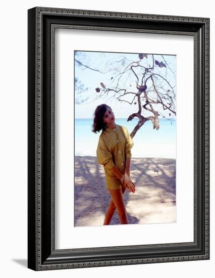 June 1956: Woman Modeling Beach Fashions in Cuba-Gordon Parks-Framed Photographic Print