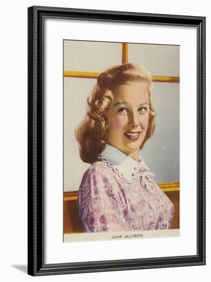 June Allyson, American Actress and Film Star-null-Framed Photographic Print