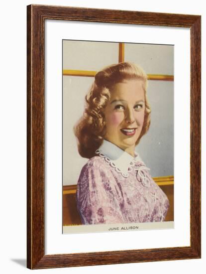 June Allyson, American Actress and Film Star-null-Framed Photographic Print