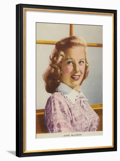 June Allyson, American Actress and Film Star-null-Framed Photographic Print