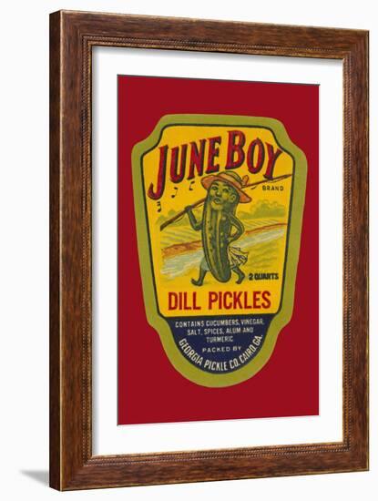 June Boy Dill Pickles-null-Framed Art Print