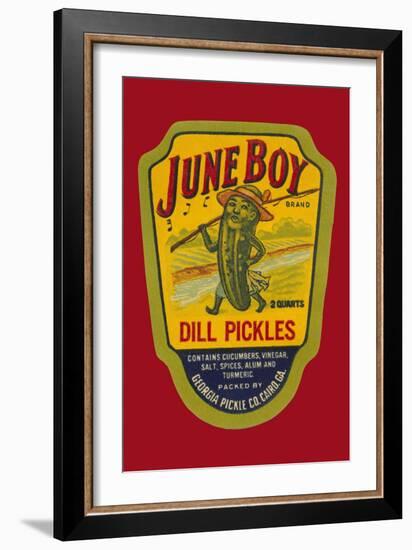 June Boy Dill Pickles-null-Framed Art Print