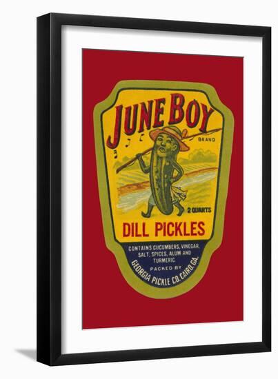 June Boy Dill Pickles-null-Framed Art Print