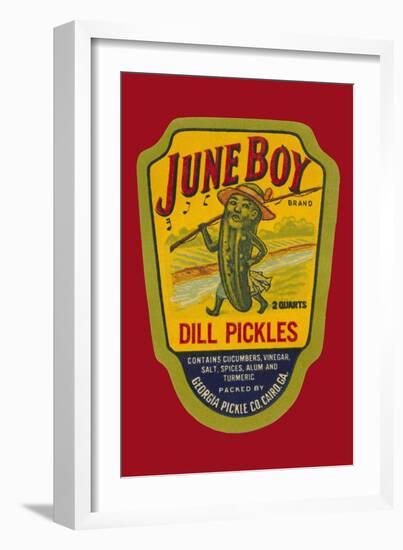 June Boy Dill Pickles-null-Framed Art Print