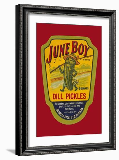 June Boy Dill Pickles-null-Framed Art Print