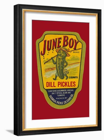 June Boy Dill Pickles-null-Framed Art Print