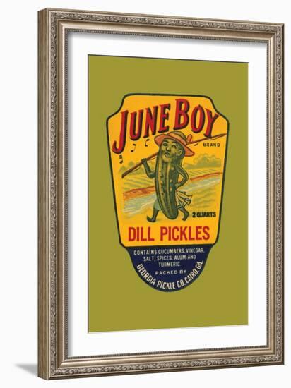 June Boy Dill Pickles-null-Framed Art Print