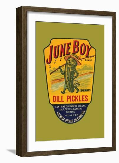 June Boy Dill Pickles-null-Framed Art Print