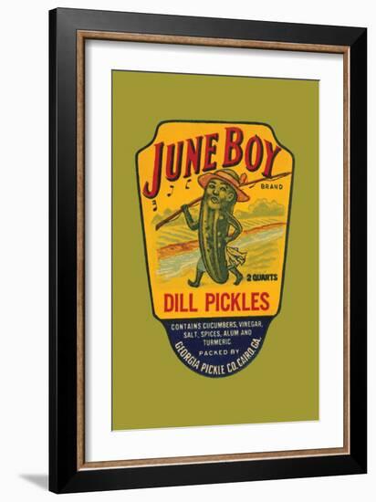 June Boy Dill Pickles-null-Framed Art Print