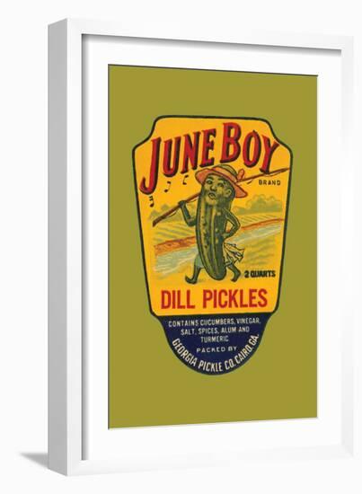 June Boy Dill Pickles-null-Framed Art Print