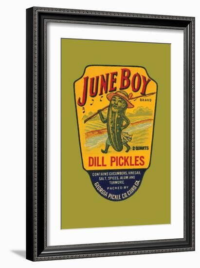 June Boy Dill Pickles-null-Framed Art Print