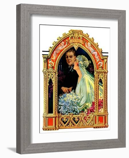 "June Bridal Couple,"June 22, 1929-Elbert Mcgran Jackson-Framed Giclee Print