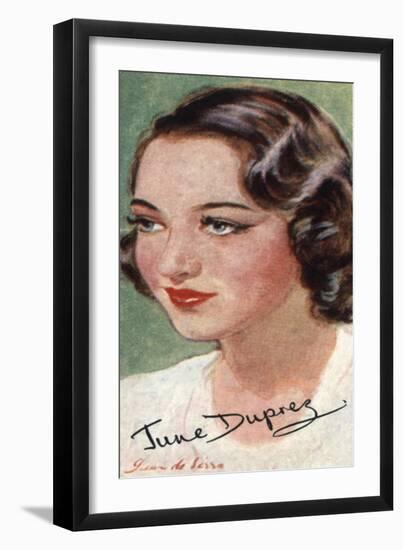 June Duprez, (1918-198), British Film Actress, 20th Century-null-Framed Giclee Print