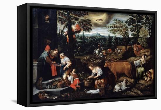 June' (From the Series 'The Seasons), Late 16th or Early 17th Century-Leandro Bassano-Framed Premier Image Canvas