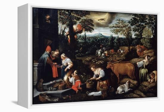 June' (From the Series 'The Seasons), Late 16th or Early 17th Century-Leandro Bassano-Framed Premier Image Canvas