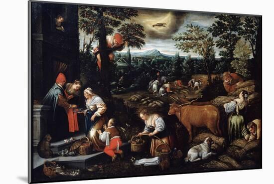 June' (From the Series 'The Seasons), Late 16th or Early 17th Century-Leandro Bassano-Mounted Giclee Print