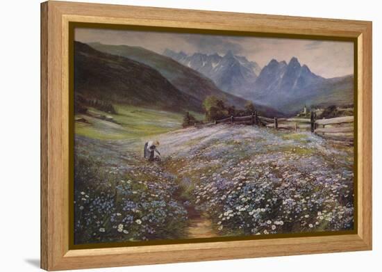 'June in the Austrian Tyrol', c1892-John MacWhirter-Framed Premier Image Canvas