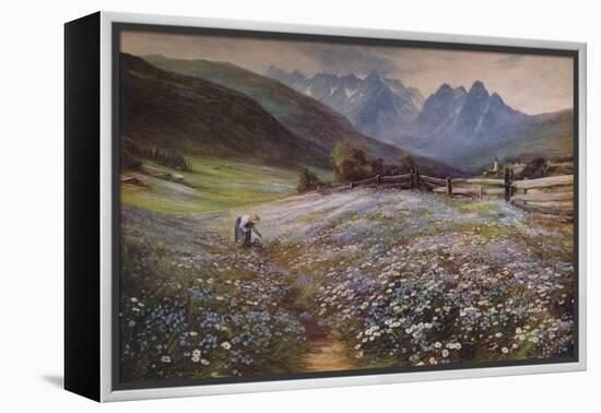 'June in the Austrian Tyrol', c1892-John MacWhirter-Framed Premier Image Canvas