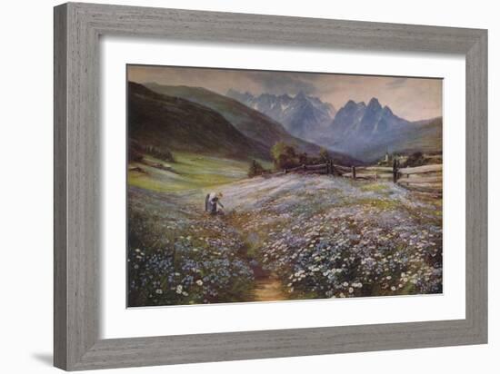 'June in the Austrian Tyrol', c1892-John MacWhirter-Framed Giclee Print