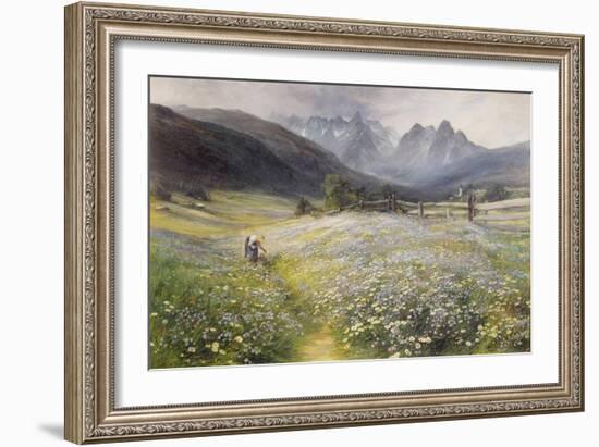 June in the Austrian Tyrol-John MacWhirter-Framed Giclee Print