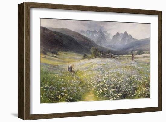 June in the Austrian Tyrol-John MacWhirter-Framed Giclee Print