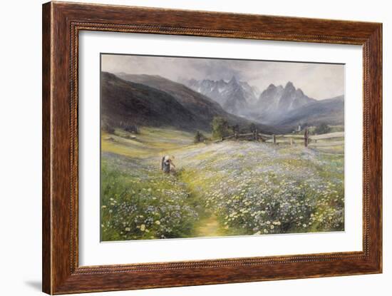 June in the Austrian Tyrol-John MacWhirter-Framed Giclee Print