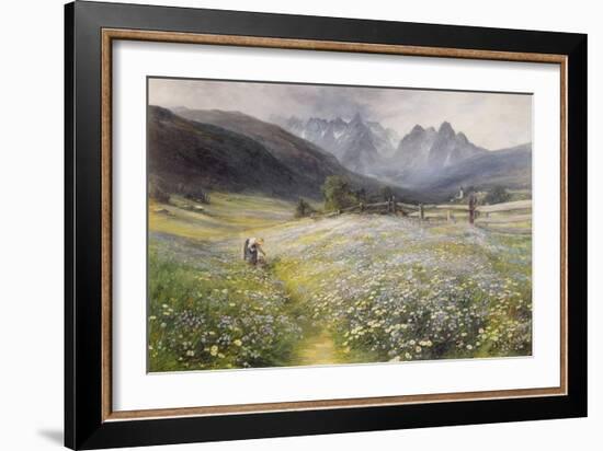 June in the Austrian Tyrol-John MacWhirter-Framed Giclee Print