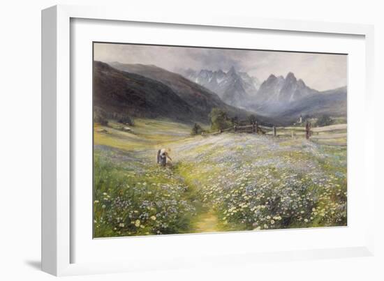 June in the Austrian Tyrol-John MacWhirter-Framed Giclee Print