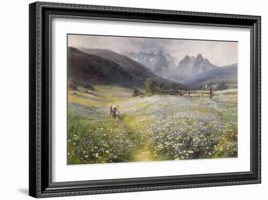 June in the Austrian Tyrol-John MacWhirter-Framed Giclee Print