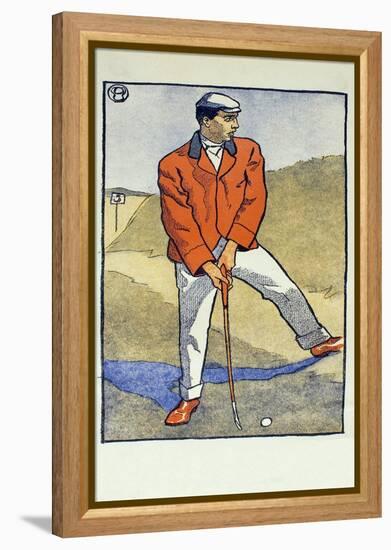 June/July, Detail from 1931 Golfing Calendar, Pub. 1931 (Colour Lithograph)-Edward Penfield-Framed Premier Image Canvas