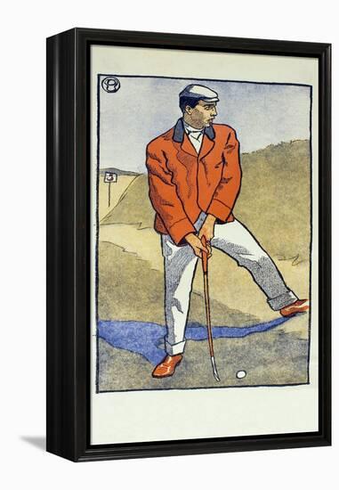 June/July, Detail from 1931 Golfing Calendar, Pub. 1931 (Colour Lithograph)-Edward Penfield-Framed Premier Image Canvas