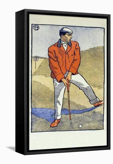 June/July, Detail from 1931 Golfing Calendar, Pub. 1931 (Colour Lithograph)-Edward Penfield-Framed Premier Image Canvas