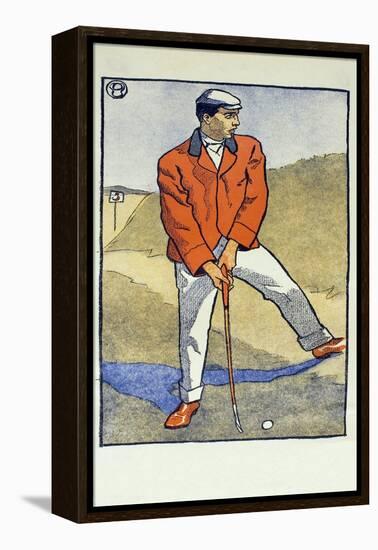 June/July, Detail from 1931 Golfing Calendar, Pub. 1931 (Colour Lithograph)-Edward Penfield-Framed Premier Image Canvas