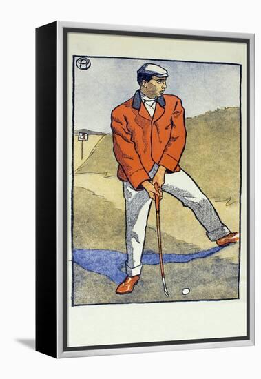 June/July, Detail from 1931 Golfing Calendar, Pub. 1931 (Colour Lithograph)-Edward Penfield-Framed Premier Image Canvas