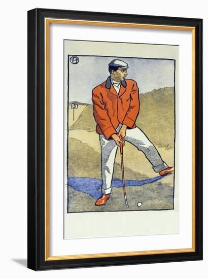 June/July, Detail from 1931 Golfing Calendar, Pub. 1931 (Colour Lithograph)-Edward Penfield-Framed Giclee Print