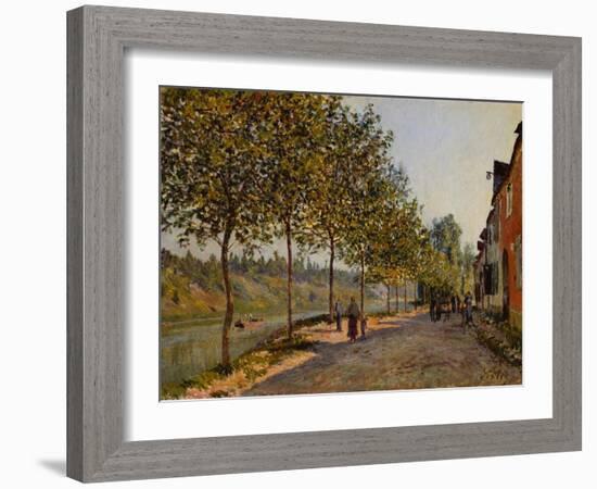 June Morning in Saint-Mammès, 1884-Alfred Sisley-Framed Giclee Print