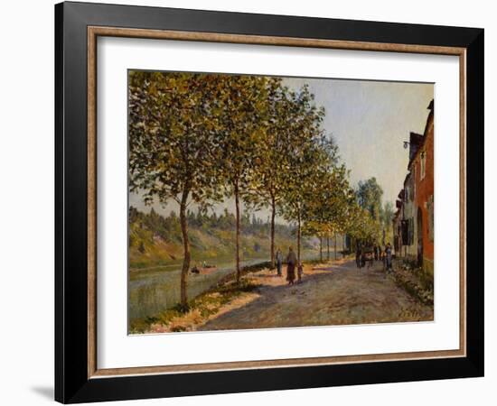 June Morning in Saint-Mammès, 1884-Alfred Sisley-Framed Giclee Print