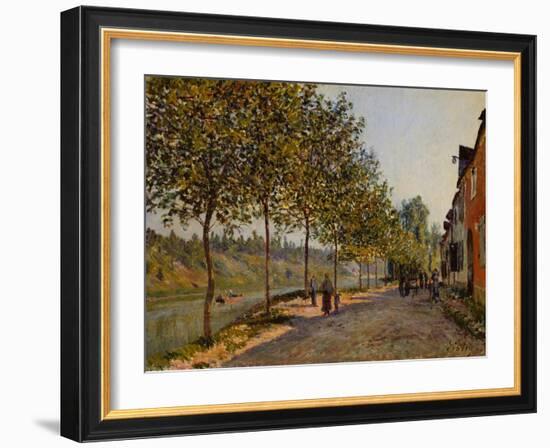 June Morning in Saint-Mammès, 1884-Alfred Sisley-Framed Giclee Print