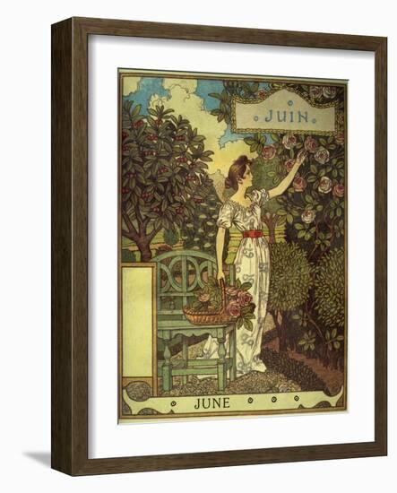 June-Eugene Grasset-Framed Giclee Print