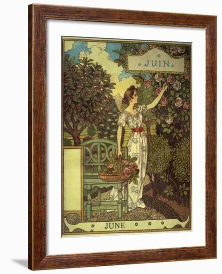 June-Eugene Grasset-Framed Giclee Print