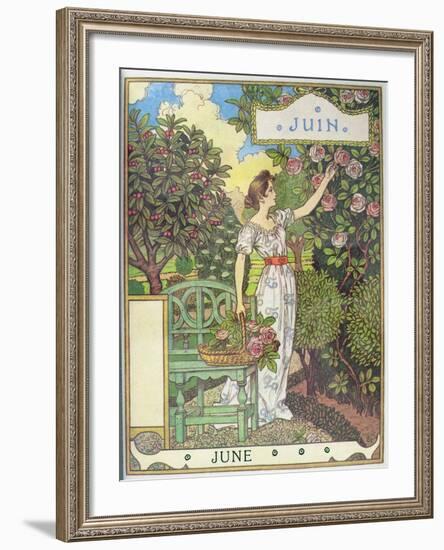 June-Eugene Grasset-Framed Giclee Print