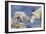 Juneau, Alaska - Mountain Goat and Kid-Lantern Press-Framed Premium Giclee Print