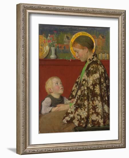 Junge Mutter. Um 1892-95-Gari Melchers-Framed Giclee Print