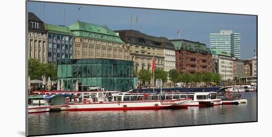 Jungfernstieg at Binnenalster, Hamburg, Germany, Europe-Hans-Peter Merten-Mounted Photographic Print