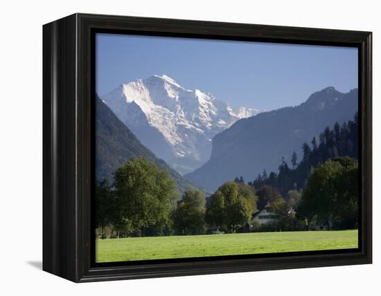 Jungfrau and Interlaken, Berner Oberland, Switzerland-Doug Pearson-Framed Premier Image Canvas