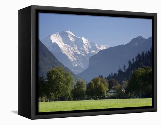 Jungfrau and Interlaken, Berner Oberland, Switzerland-Doug Pearson-Framed Premier Image Canvas