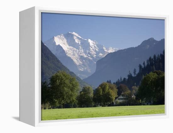 Jungfrau and Interlaken, Berner Oberland, Switzerland-Doug Pearson-Framed Premier Image Canvas