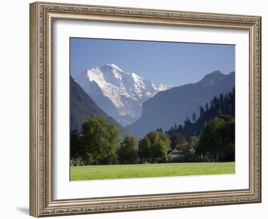 Jungfrau and Interlaken, Berner Oberland, Switzerland-Doug Pearson-Framed Photographic Print