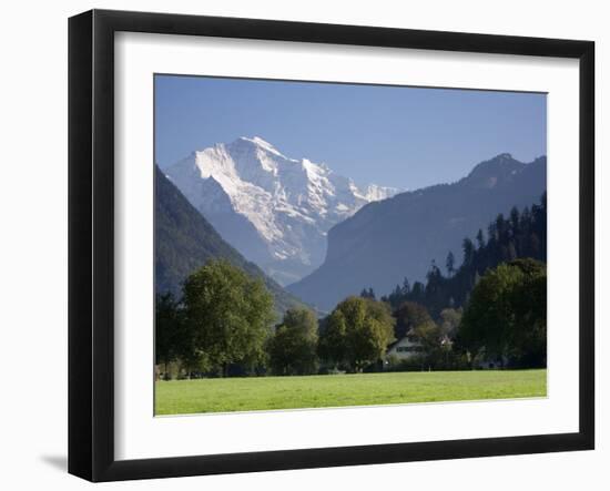 Jungfrau and Interlaken, Berner Oberland, Switzerland-Doug Pearson-Framed Photographic Print