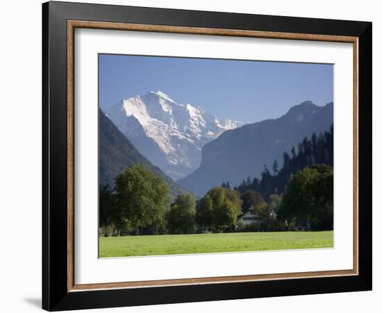 Jungfrau and Interlaken, Berner Oberland, Switzerland-Doug Pearson-Framed Photographic Print